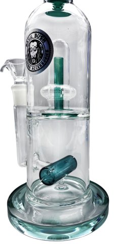 Glass  Percolator  Double  Chamber  Bong 31cm 3