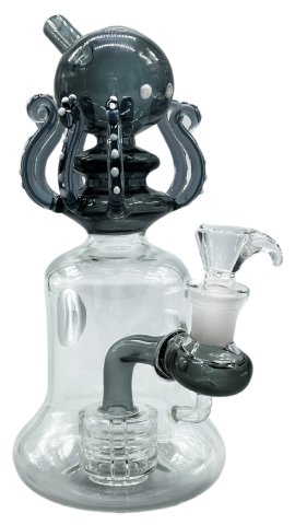 Glass  Percolator  Octopus  Bong 18cm 1