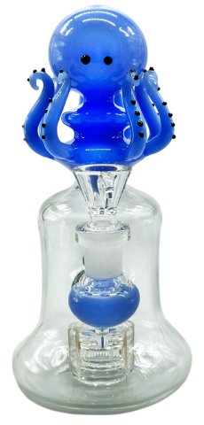 Glass  Percolator  Octopus  Bong 18cm 5