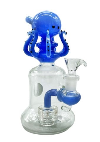 Glass  Percolator  Octopus  Bong 18cm