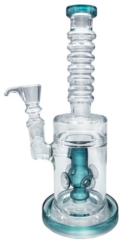 Glass  Percolator  Suckers  Bong 23cm 2