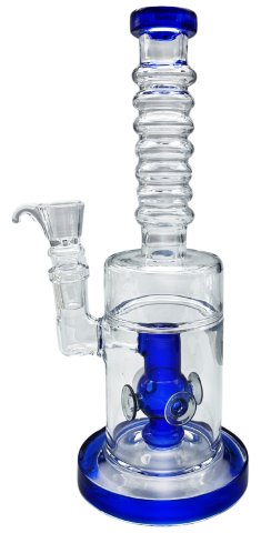 Glass  Percolator  Suckers  Bong 23cm 3