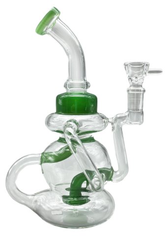 Glass  Recycler  Percolator  Bong 20cm 1