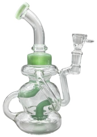 Glass  Recycler  Percolator  Bong 20cm 2