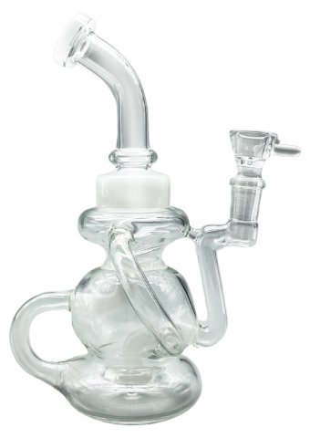 Glass  Recycler  Percolator  Bong 20cm 3