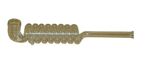Glass  Spiral  Pipe 18cm
