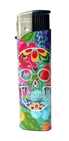 Gsd  Electronic  Skulls  Design  Lighters  Display  Of 50 3