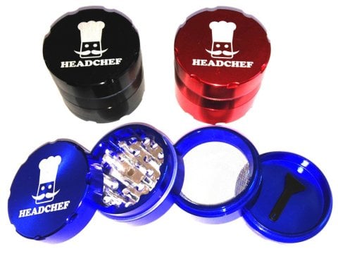 Headchef 50mm 4  Part  Metal  Grinders