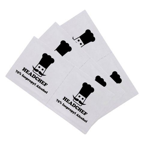 Headchef  Alcohol  Cleaning  Wipes  Box  Of 100  Wipes 1