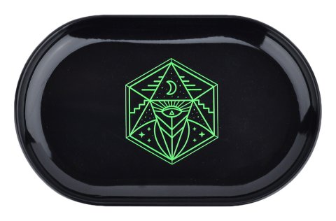 Leaf  Way  Metal  Rolling  Tray