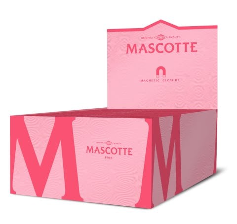 Mascotte  Pink  Kingsize  Slim  Hemp  Papers  With  Magnetic  Closure
