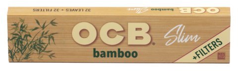 Ocb  Bamboo  Unbleached  Ks  Slim  Papers   Tips 2