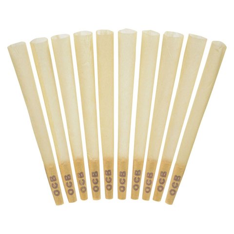 Ocb  Virgin  Unbleached  Pre  Rolled  Cones 3  X 1 2