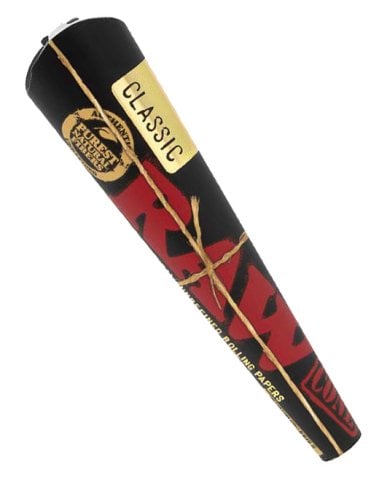 Raw  Black  Kingsize 3  X 1  Pre  Rolled  Unbleached  Cones  Box  Of 32  X 3  Packs 1