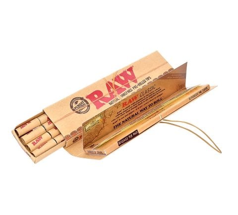 Raw  Masterpiece  Kingsize  Papers   Pre  Rolled  Tips