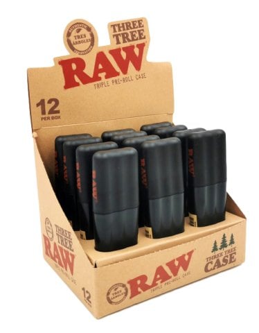 Raw  Three  Tree  Pre  Roll  Cone  Case  Display  Of 12