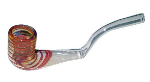 Smoked  Glass  Pipe  Curved