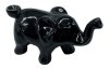 Ceramic  Black  Elephant  Pipe
