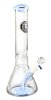 Glass  Beaker  Bong  With  Ice  Spikes   Coloured  Base 33cm 1