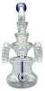 Glass  Dome  Recycler  Percolator  Bong 20cm 2