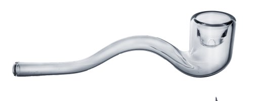 13cm  Glass  Pipe  Curved  Stem