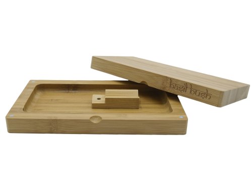 Basil  Bush  Basil  Bush  Bamboo  Flip  Tray