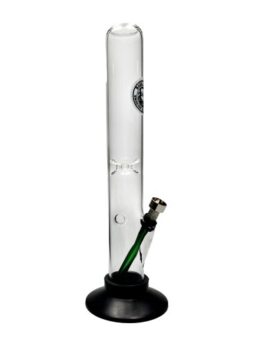 Basil  Bush  Glass  Ice  Bong  With  Rubber  Base