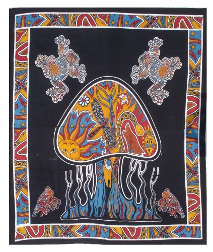 Mushroom  Design  Bed  Cover